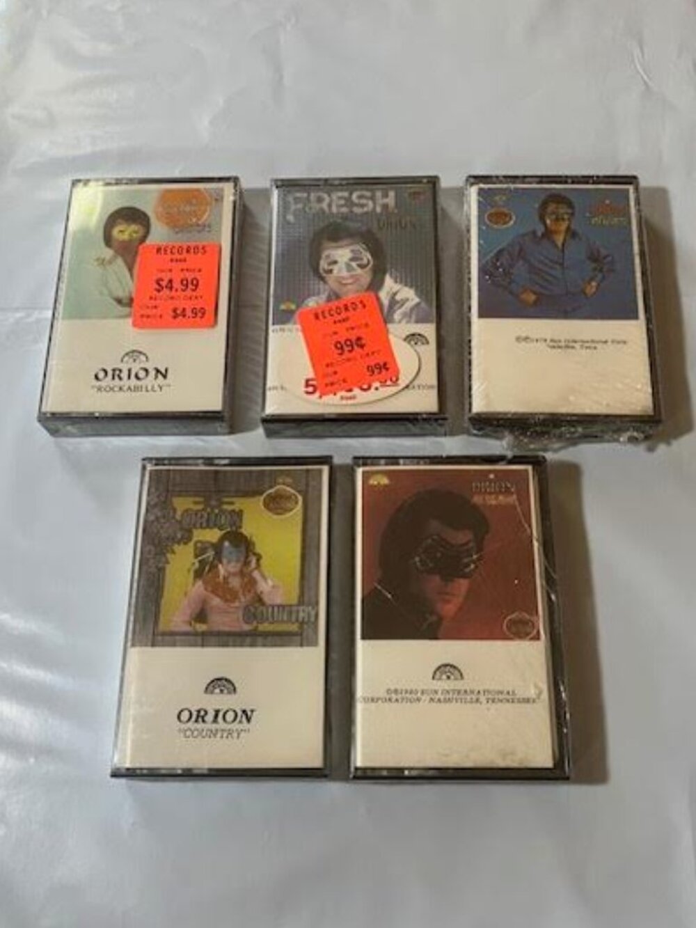 Orion 5 Vintage seal cassette, Fresh, Reborn, Rockabilly, Sunrise, Country